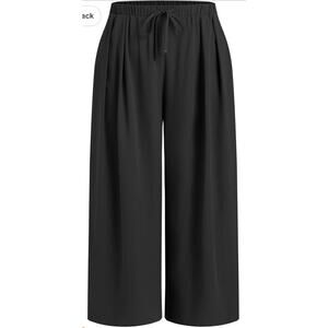 CIDER Elastic Waist Wide Leg Trousers Size Small